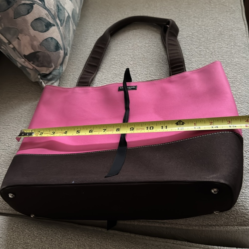 Kate Spade Pink and Brown Totes with Modern Design - Picture 8 of 10